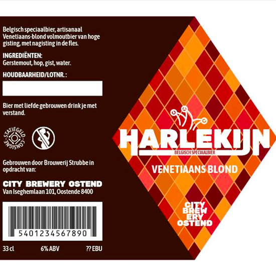 Afbeeldingen van Harlekijn Venetiaans Blond 6% 1x33cl