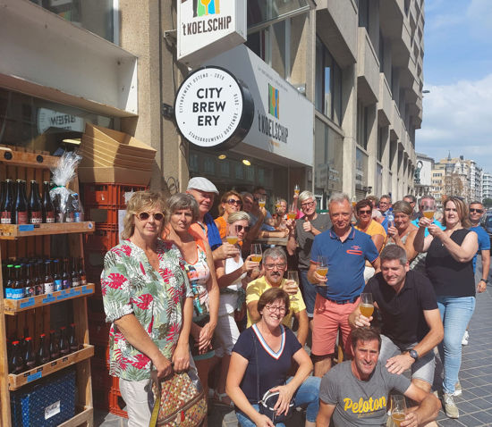 Afbeeldingen van Met de baas op pad in de stad Oostende!